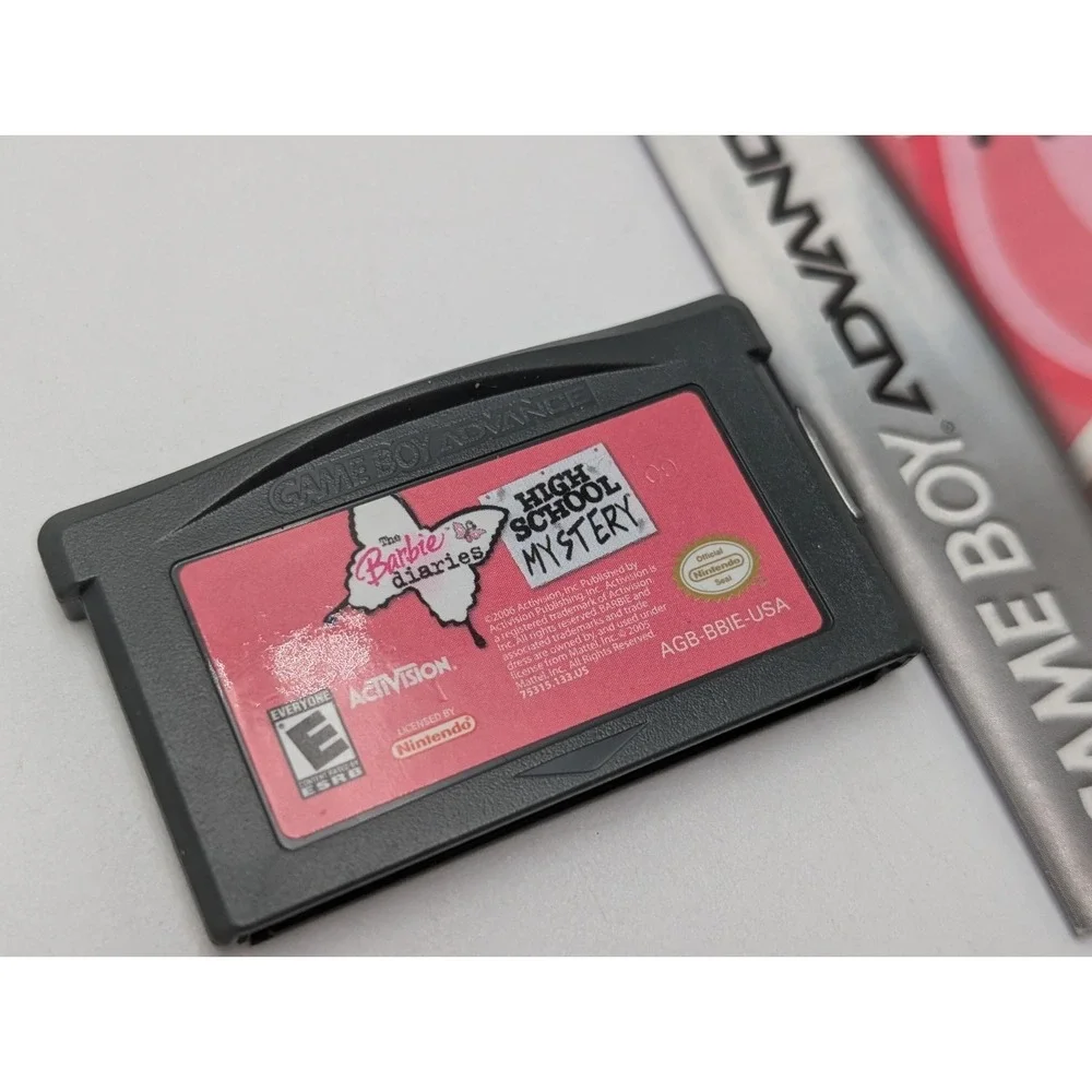 Barbie Diaries High School Mystery GBA Nintendo Game Boy Advance W Manual